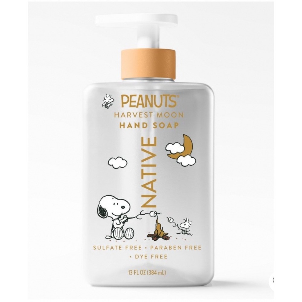 Native X Peanuts Hand Soap 13oz Harvest Moon Snoopy Fall Holiday Limited Edition